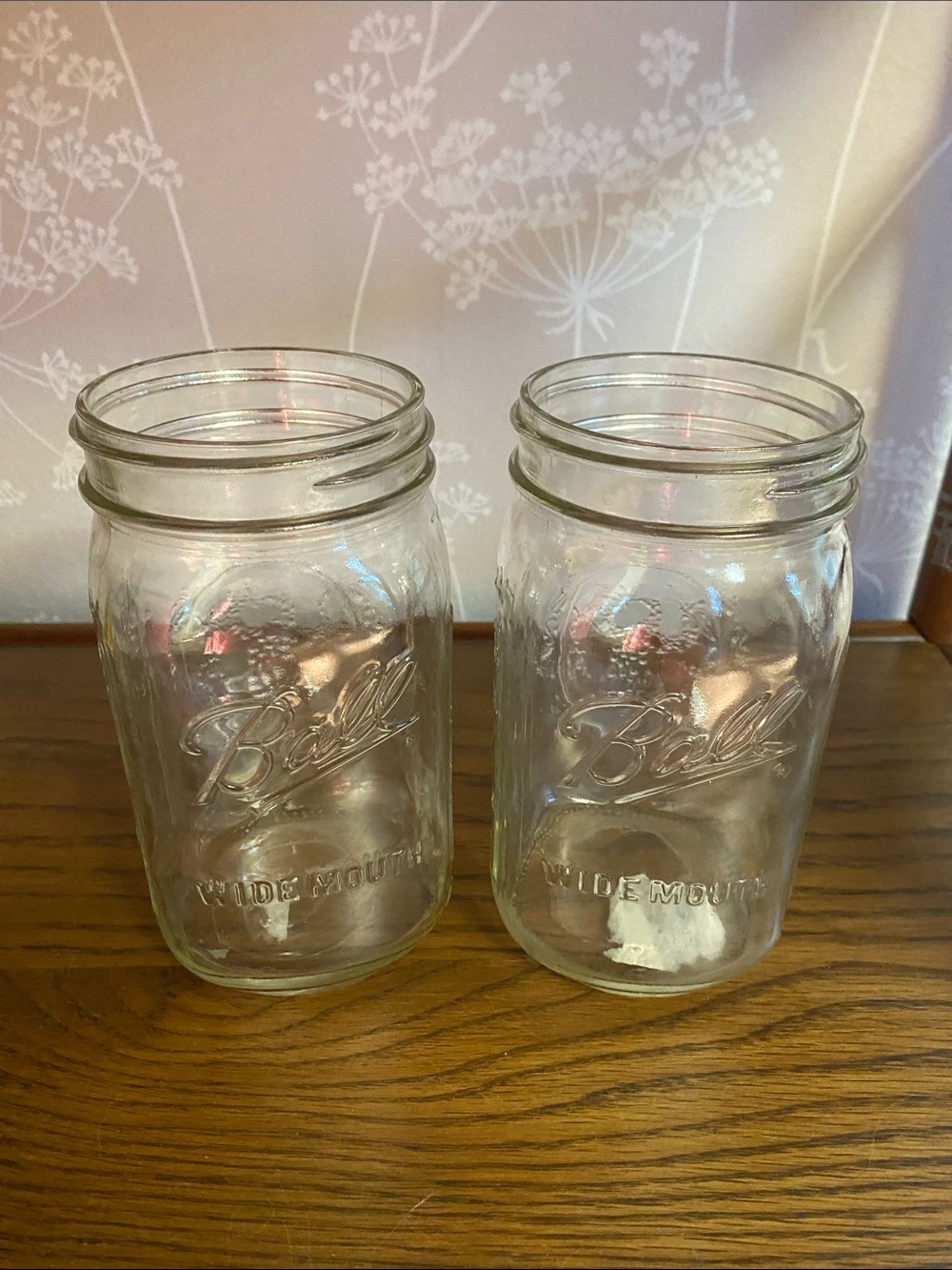 Ball Wide Mouth Large Glass Mason Jars - Set of 2